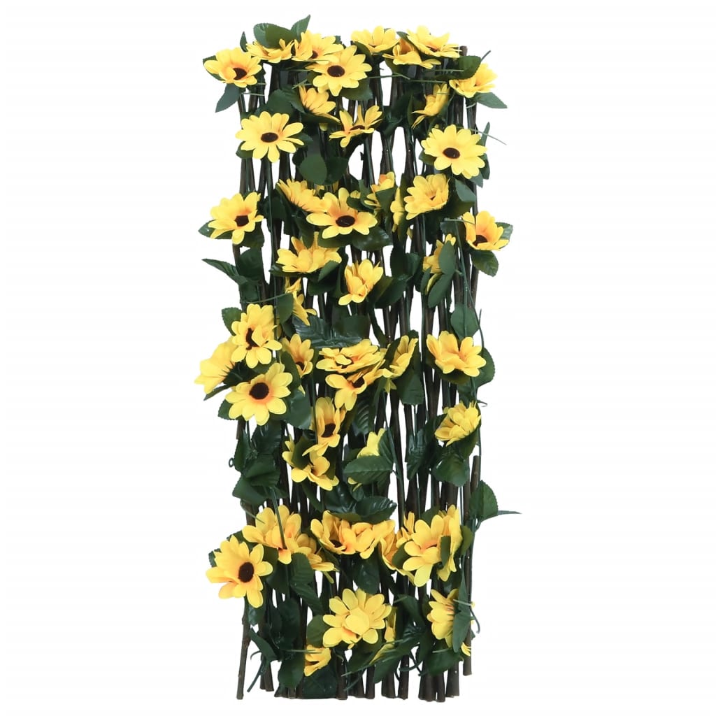 Traliccio Edera Artificiale Espandibile 5pz Giallo 180x60 cm