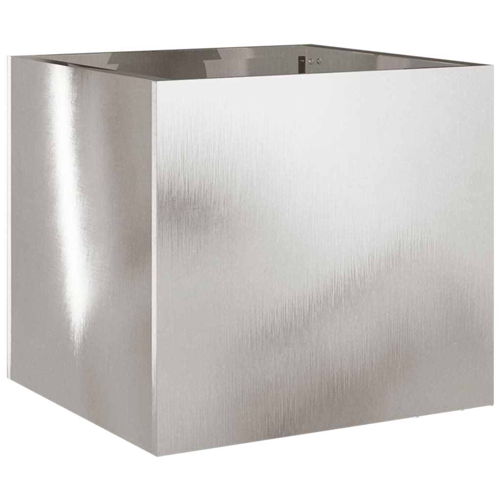 Fioriera Argento 32x30x29 cm in Acciaio Inox