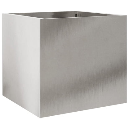 Fioriera Argento 32x30x29 cm in Acciaio Inox