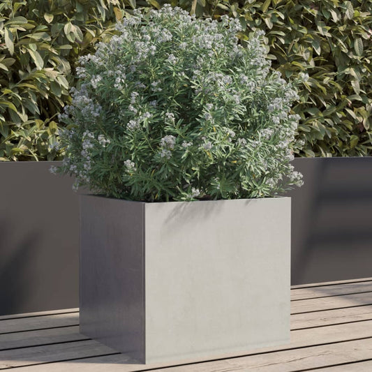 Silver Planter 32x30x29 cm in Stainless Steel