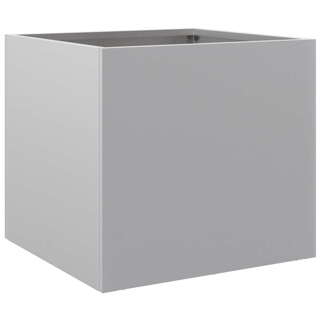 Fioriera Argento 32x30x29 cm in Acciaio Zincato