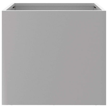 Fioriera Argento 32x30x29 cm in Acciaio Zincato