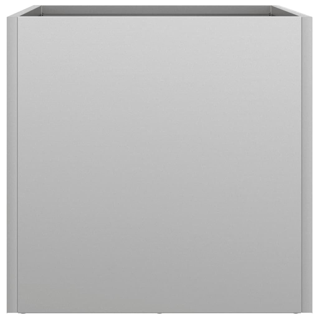 Fioriera Argento 32x30x29 cm in Acciaio Zincato