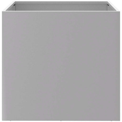 Fioriere 2pz Argento 42x40x39 cm in Acciaio Zincato