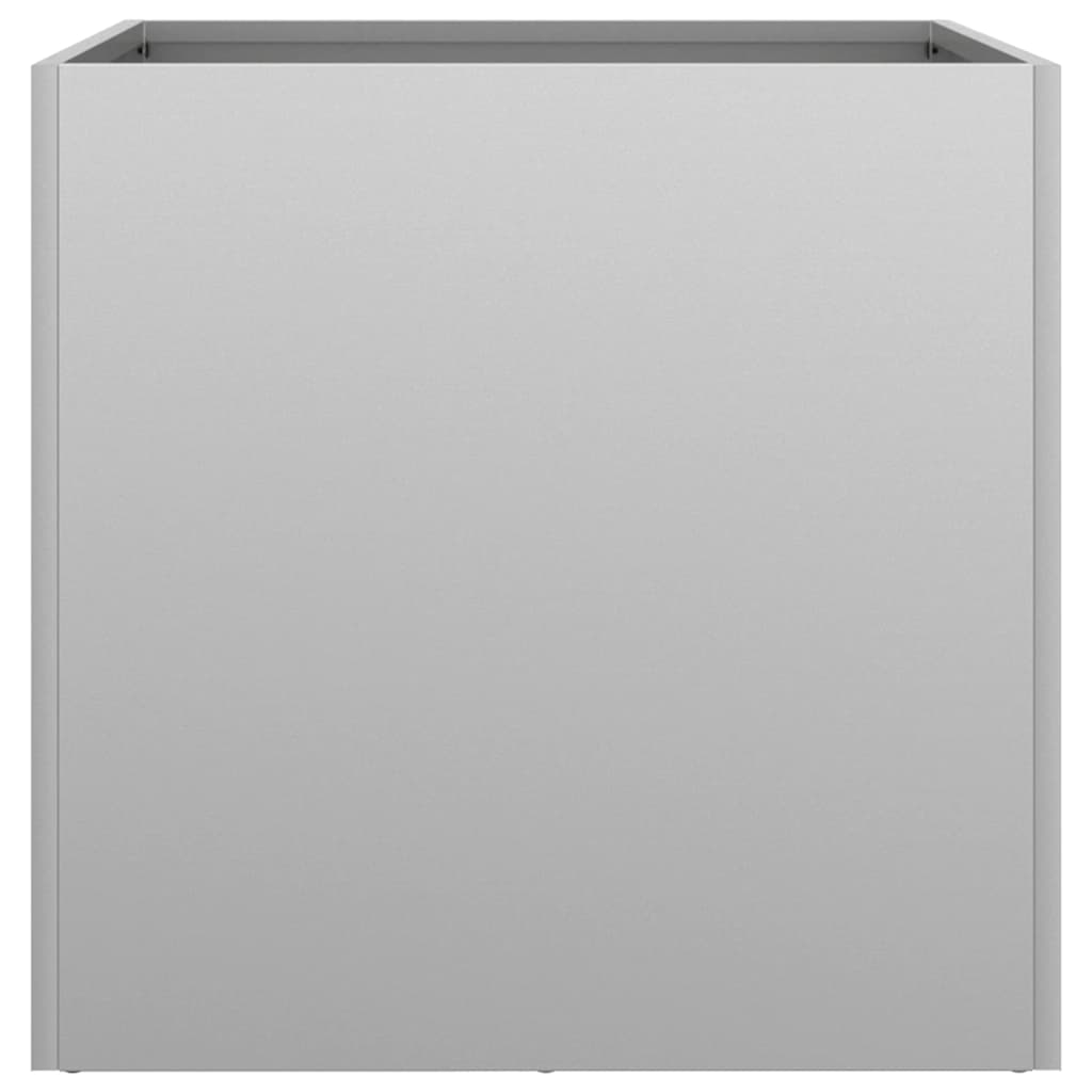 Fioriere 2pz Argento 42x40x39 cm in Acciaio Zincato