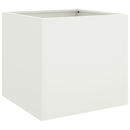 Fioriera Bianca 49x47x46 cm in Acciaio