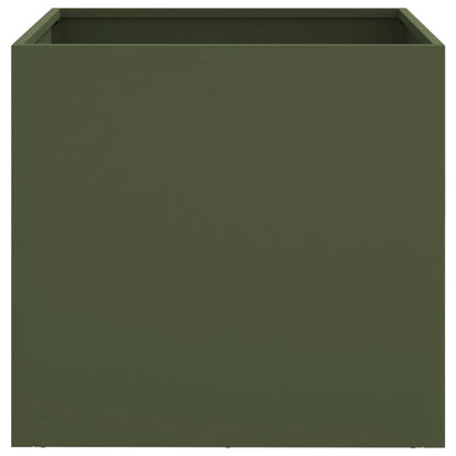 Planters 2pcs Olive Green 49x47x46 cm Cold Rolled Steel