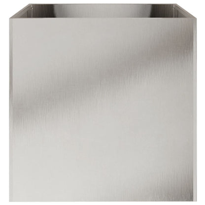 Fioriera Argento 49x47x46 cm in Acciaio Inox