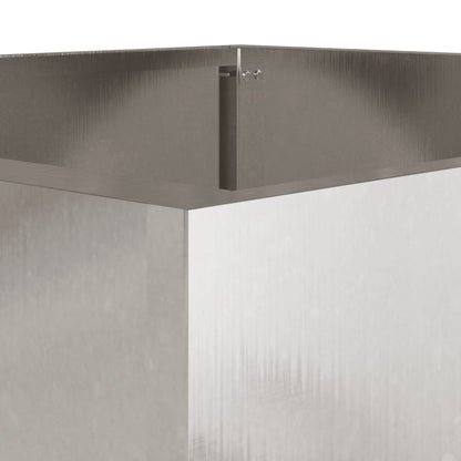 Fioriera Argento 49x47x46 cm in Acciaio Inox