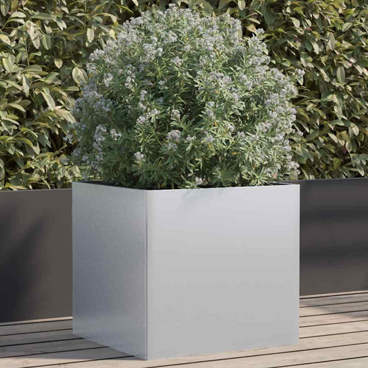 Fioriera Argento 49x47x46 cm in Acciaio Zincato