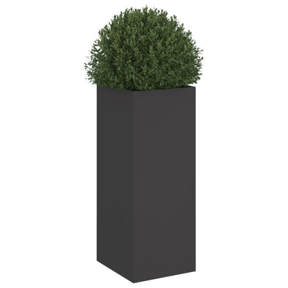 Black Planter 32x29x75 cm in Cold Rolled Steel