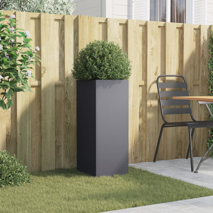 Anthracite Planter 32x29x75 cm in Cold Rolled Steel