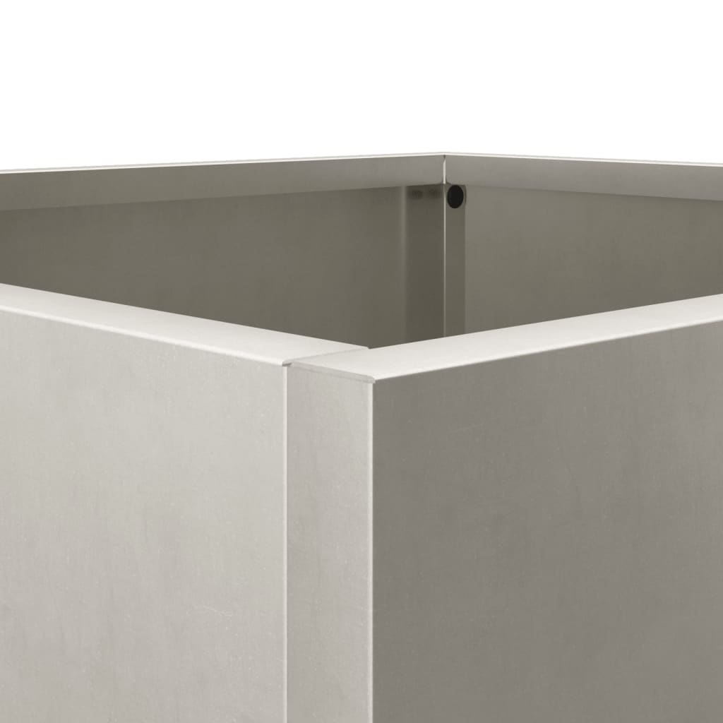 Silver Planter 32x29x75 cm in Stainless Steel