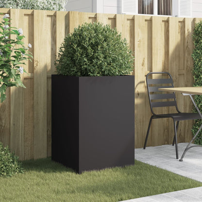 Black Planter 52x48x75 cm in Cold Rolled Steel