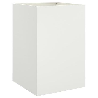 White Planter 52x48x75 cm in Cold Rolled Steel