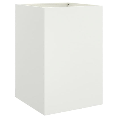 White Planter 52x48x75 cm in Cold Rolled Steel