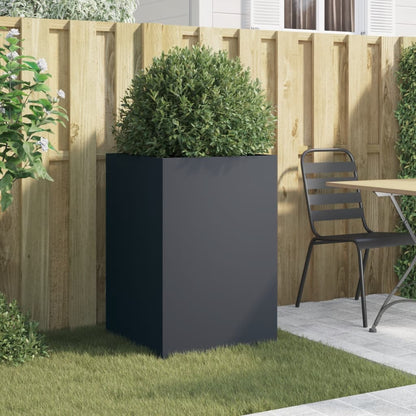 Anthracite Planter 52x48x75 cm in Cold Rolled Steel