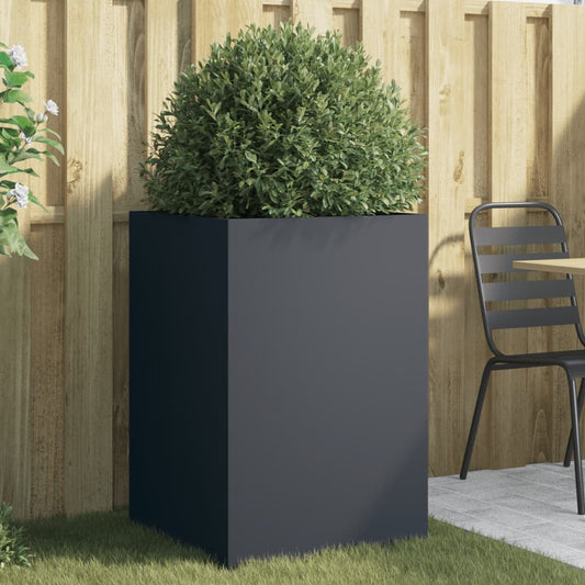 Anthracite Planter 52x48x75 cm in Cold Rolled Steel