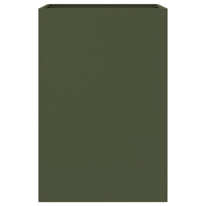 Fioriera Verde Oliva 52x48x75 cm in Acciaio