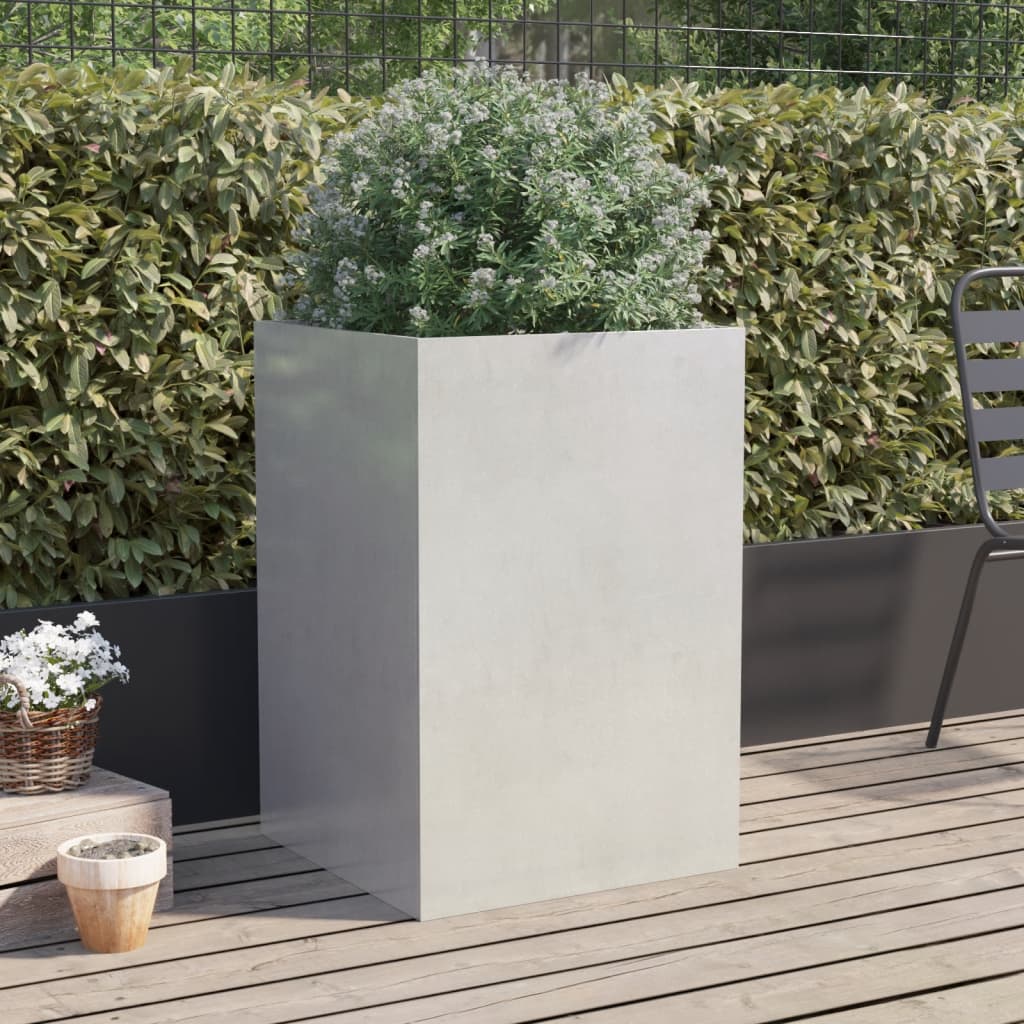 Silver Planter 52x48x75 cm in Stainless Steel