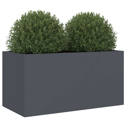 Anthracite Planter 62x30x29 cm in Cold Rolled Steel