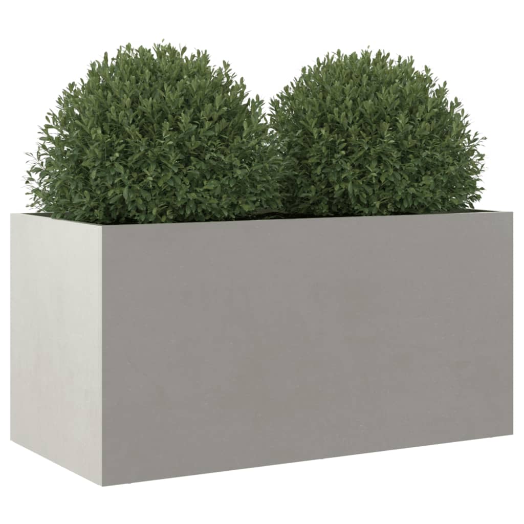 Silver Planter 62x30x29 cm in Stainless Steel