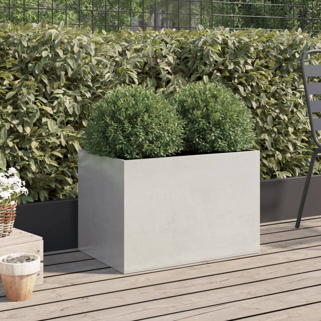 Silver Planter 62x40x39 cm in Stainless Steel