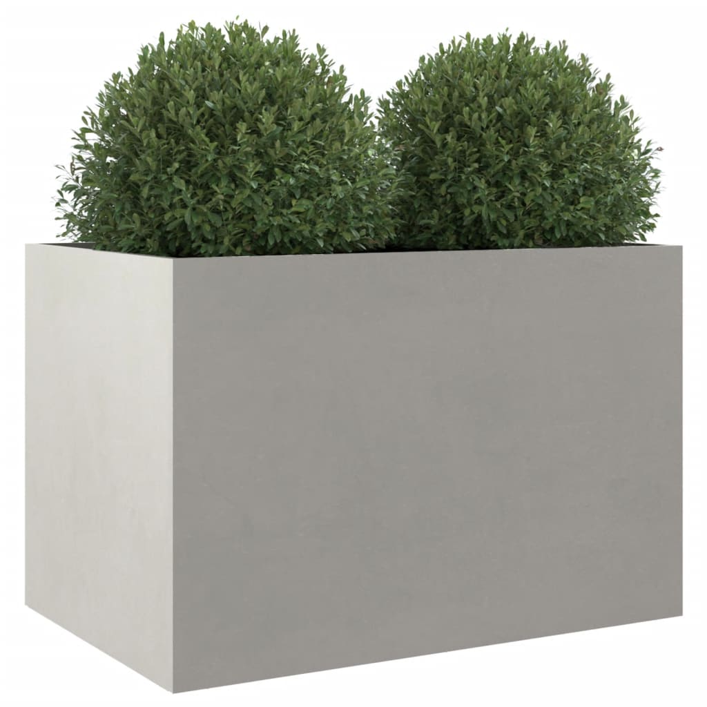 Silver Planter 62x40x39 cm in Stainless Steel