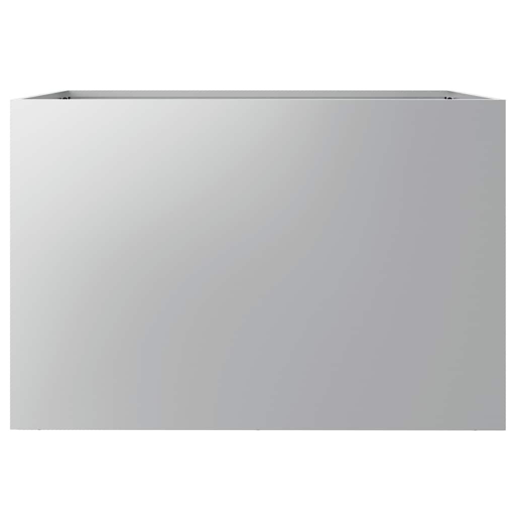 Fioriera Argento 62x40x39 cm in Acciaio Zincato