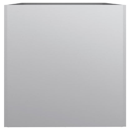 Fioriera Argento 62x40x39 cm in Acciaio Zincato