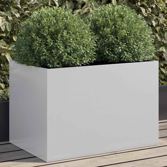 Fioriera Argento 62x40x39 cm in Acciaio Zincato