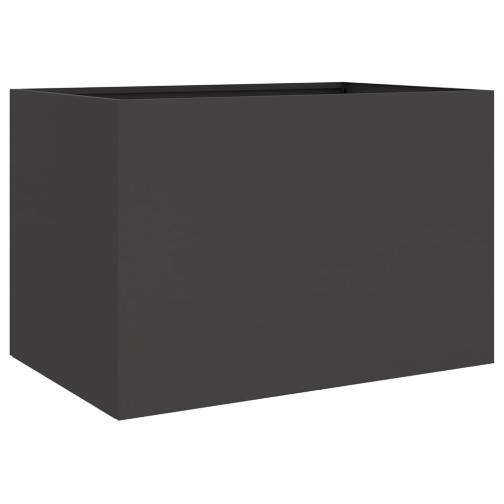 Black Planter 62x47x46 cm in Cold Rolled Steel