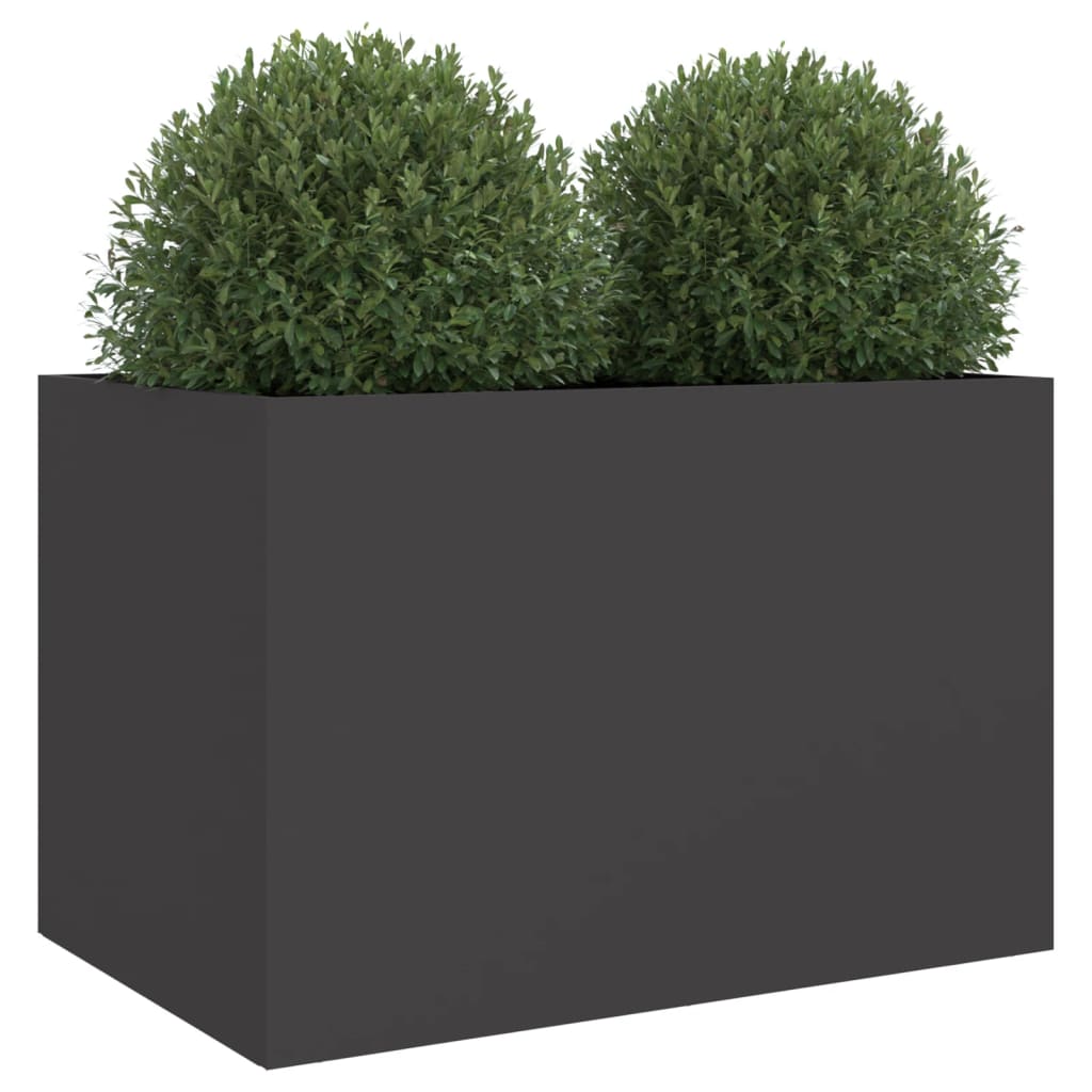 Black Planter 62x47x46 cm in Cold Rolled Steel