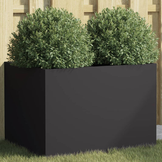 Black Planter 62x47x46 cm in Cold Rolled Steel