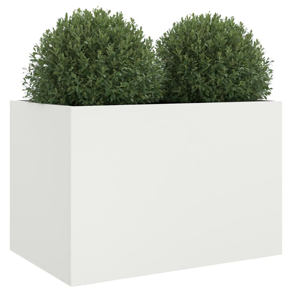 White Planter 62x47x46 cm in Cold Rolled Steel