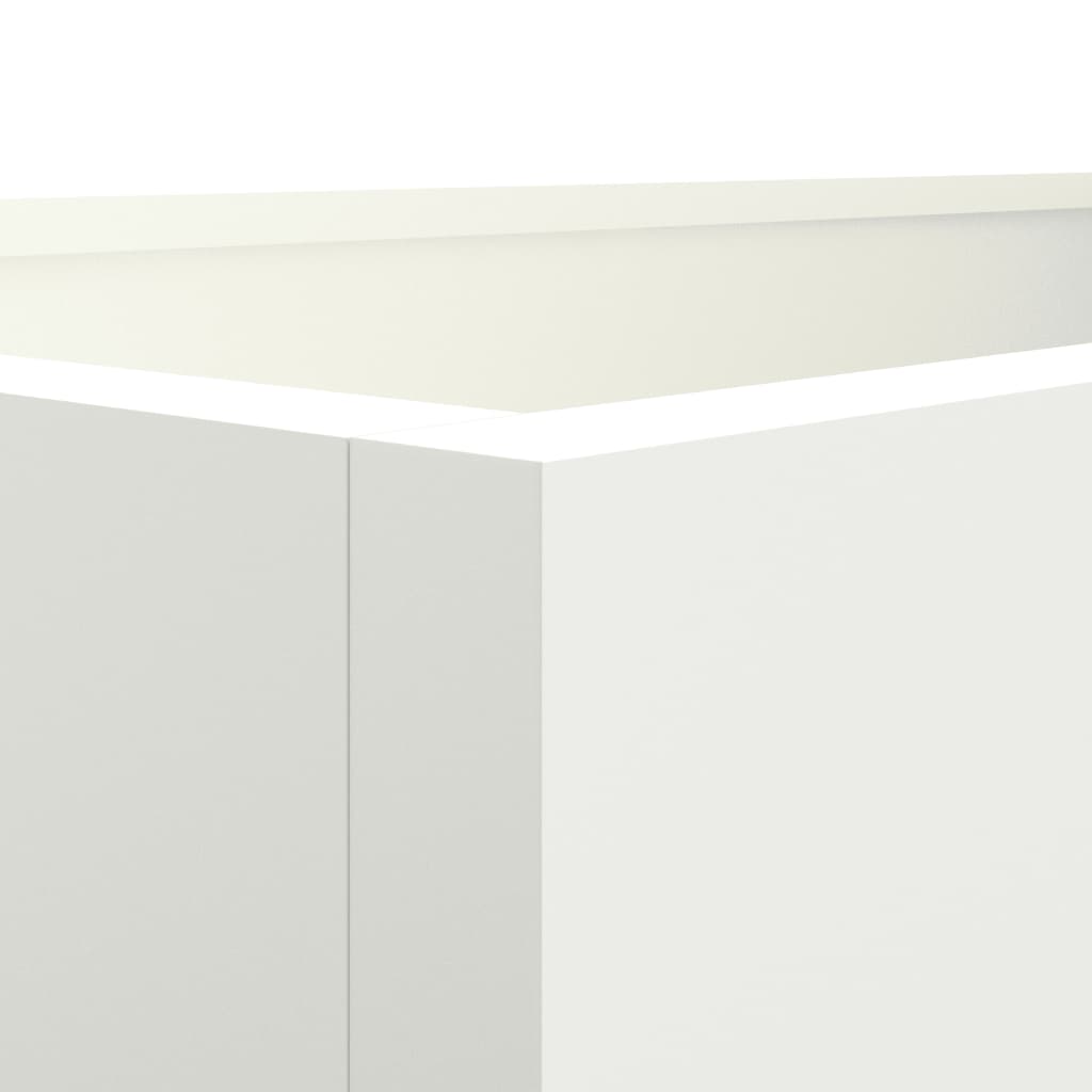 Fioriera Bianca 62x47x46 cm in Acciaio