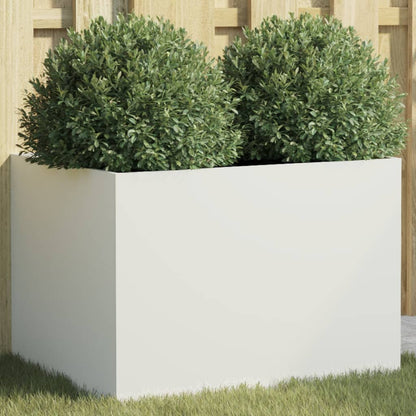 White Planter 62x47x46 cm in Cold Rolled Steel
