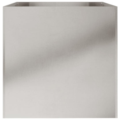 Fioriera Argento 62x47x46 cm in Acciaio Inox