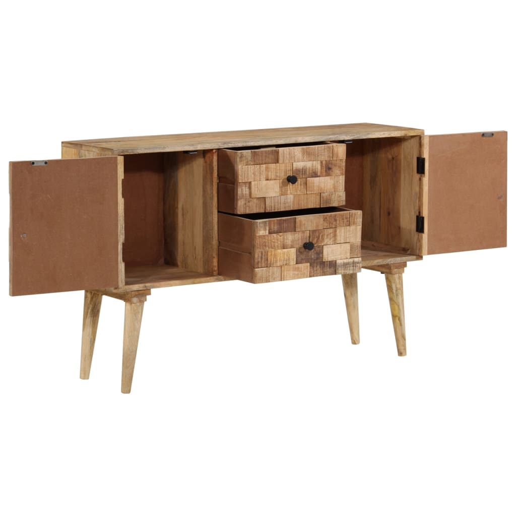 Credenza 110x30x70 cm in Legno Massello di Mango - homemem39