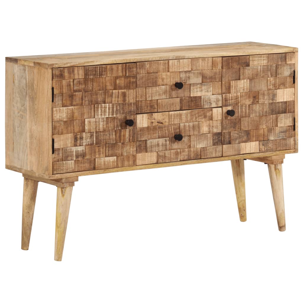 Credenza 110x30x70 cm in Legno Massello di Mango - homemem39