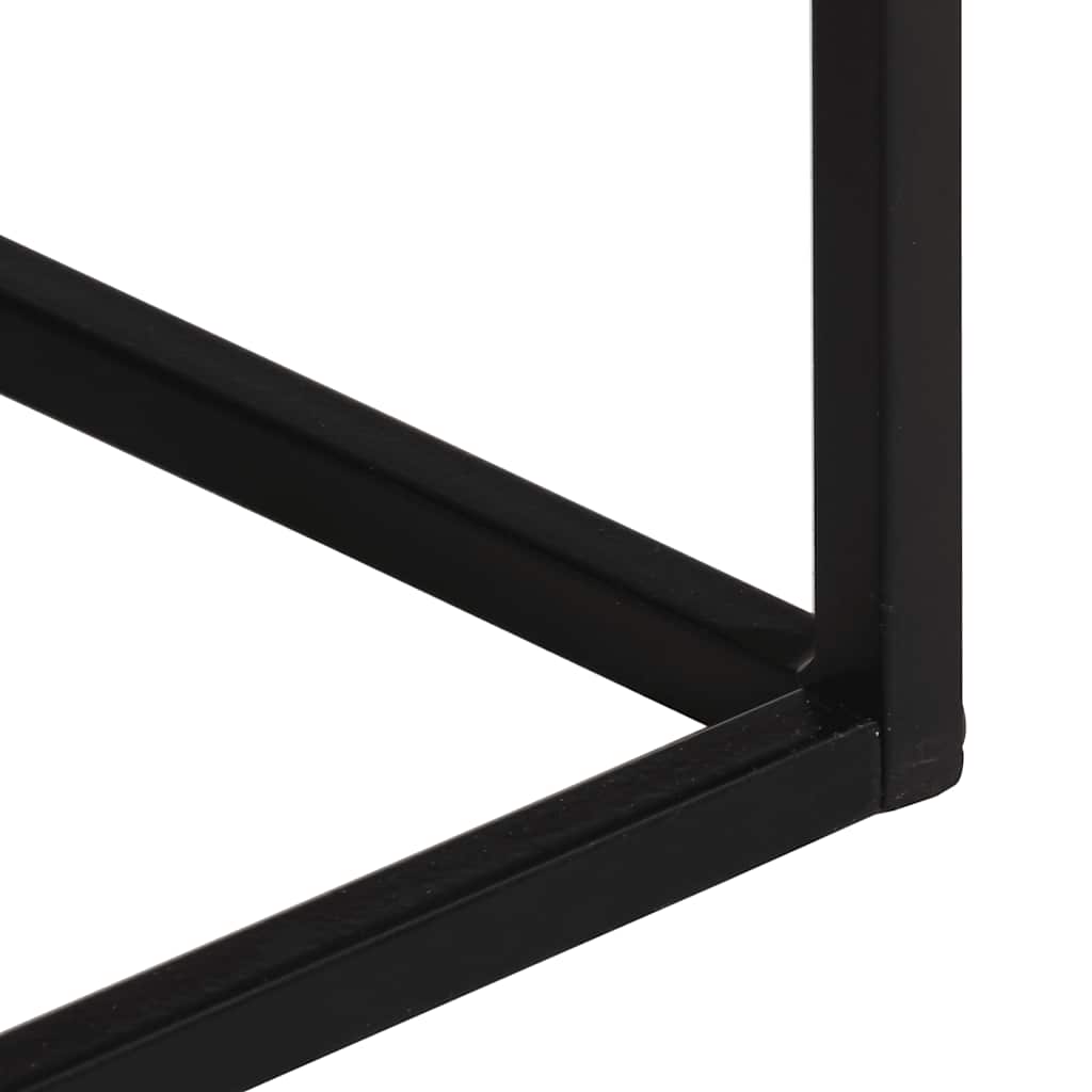 Tavolo Consolle 110x30x75cm Legno Massello di Recupero e Ferro | homemem39