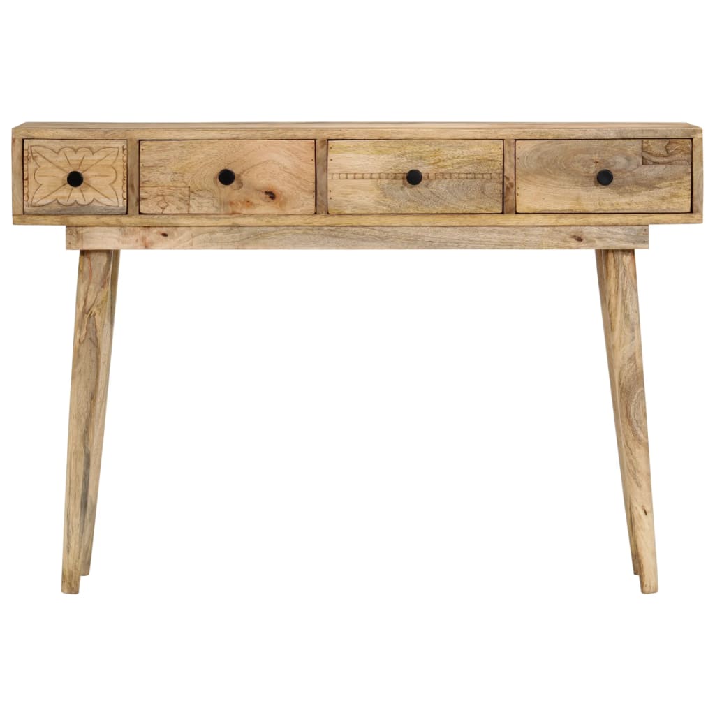 Tavolo Consolle 110x30x75 cm in Legno Massello di Mango - homemem39