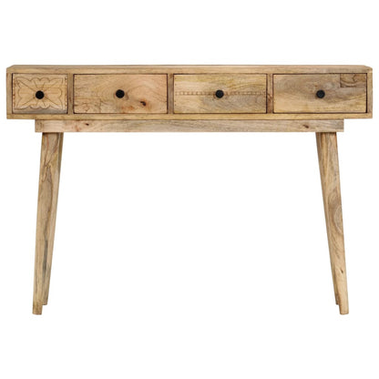 Tavolo Consolle 110x30x75 cm in Legno Massello di Mango - homemem39