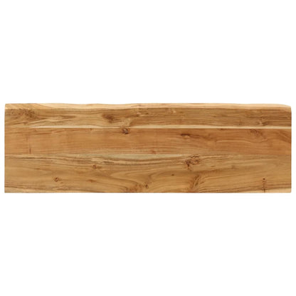 Panca con Bordi Vivi 105 cm in Legno Massello di Acacia