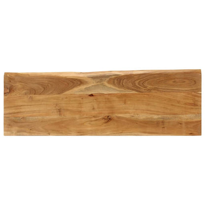 Panca con Bordi Vivi 105 cm in Legno Massello di Acacia