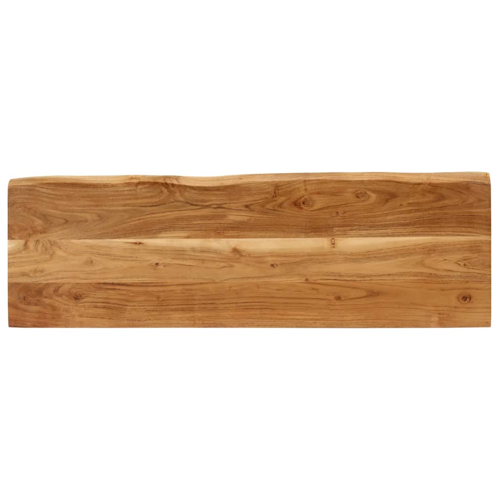 Panca con Bordi Vivi 105 cm in Legno Massello di Acacia