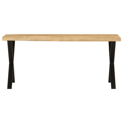 Bench with Sharp Edges 105 cm in Solid Mango Wood