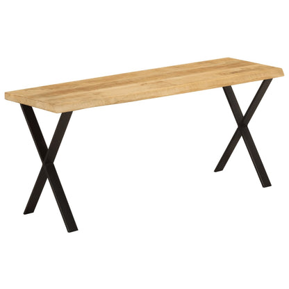 Bench with Sharp Edges 105 cm in Solid Mango Wood