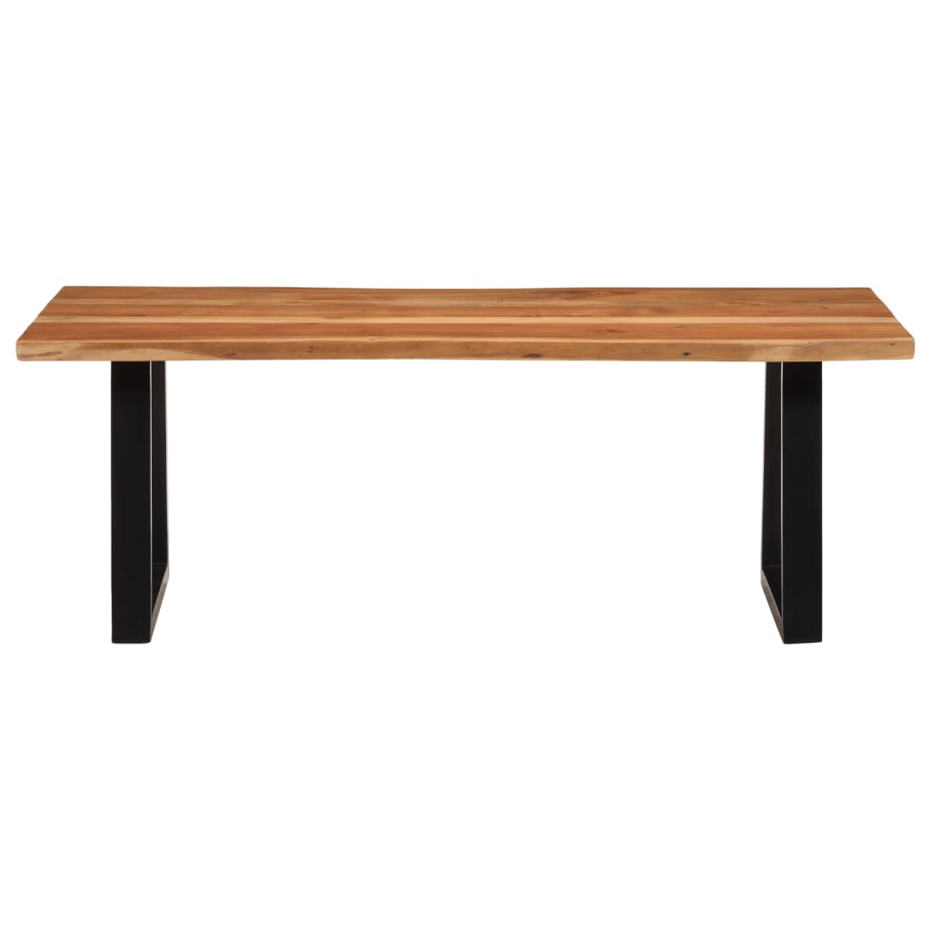 Tavolino da Salotto in Legno Massello di Acacia