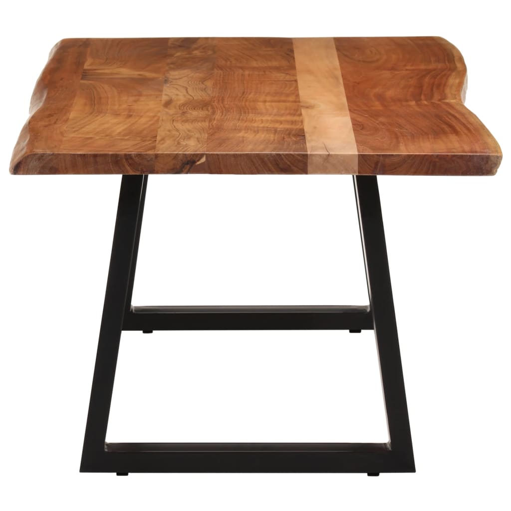 Tavolino da Salotto in Legno Massello di Acacia